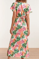 Smashed Lemon - Boho Kortærmet Sommerkjole - Eksotisk Print