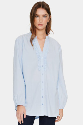 Saint Tropez - KallieSZ Shirt - Flæseskjorte - Chambray Blue