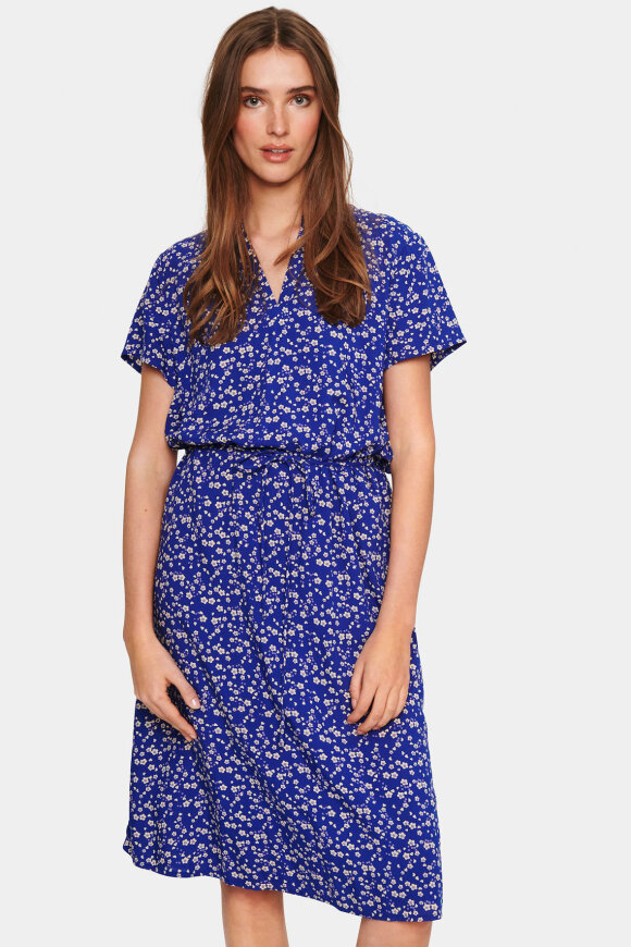 Saint Tropez - TateSZ Dress - Print Kjole - Surf Blue