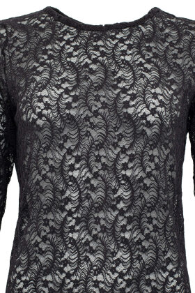 Costamani - Maggie Shirt Black - Langærmet Blonde Bluse