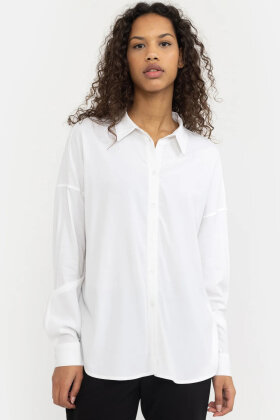 Soft Rebels - SRFreedom LS Shirt White - Basis Skjorte