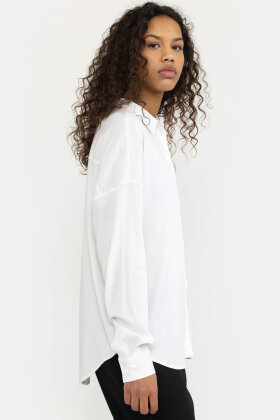 Soft Rebels - SRFreedom LS Shirt White - Basis Skjorte