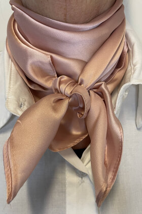 Three M - Scarves 2331 Rose - Let Kvadratisk Silketørklæde