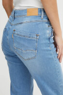 Pulz - PzKAROLINA High Waist  Straight Leg - Light Blue Denim