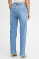 Pulz - PzKAROLINA High Waist  Straight Leg - Light Blue Denim