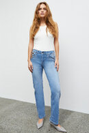 Pulz - PzKAROLINA High Waist  Straight Leg - Light Blue Denim