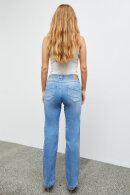 Pulz - PzKAROLINA High Waist  Straight Leg - Light Blue Denim