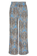 SoyaConcept - SC-Kija 3-C Bright Blue - Casual Løse Printbukser