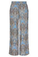 SoyaConcept - SC-Kija 3-C Bright Blue - Casual Løse Printbukser
