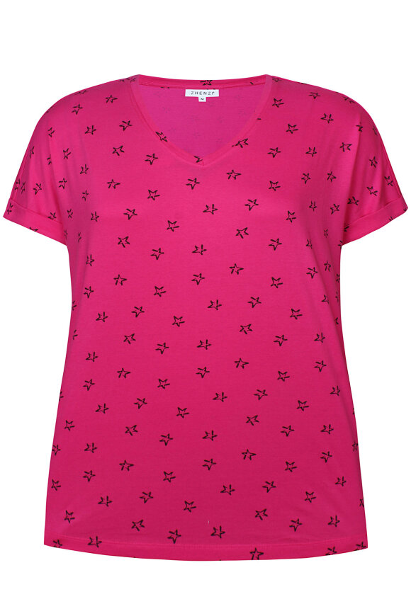 Zhenzi - Alberta 011 Pink Yarrow - Basis Print T-shirt