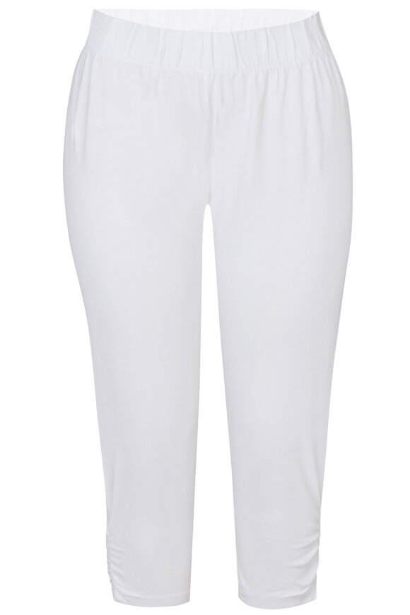 Zhenzi - Kant 017 White - Basis Bomuld Leggings