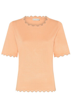 Micha - Kortærmet Viskose Pullover - Cantaloupe