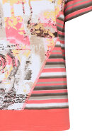 Micha - Basis Stripe T-shirt - Coral Print