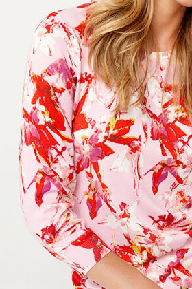 Micha - Finstrik Pullover Floral - Rose Print