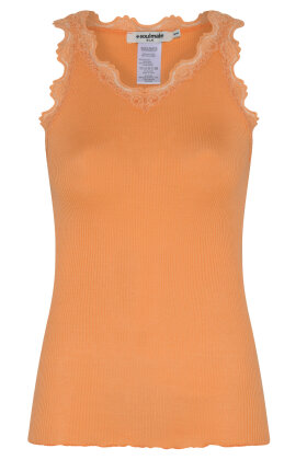 Soulmate - Silky 1 - Silke Top - Brede Stropper -  MockOrange