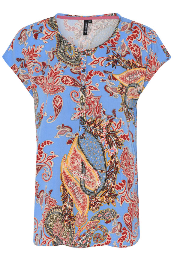 Soulmate - Brampton 1 - Viskose Print Bluse - Marine