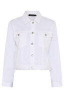 Micha - Kort Denim Jakke - Stræk - Bright White