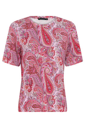Micha - T-shirt Jersey Paisley Print - Pink