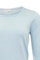 Micha - Basis Viskose Strik Pullover - Skywayblue