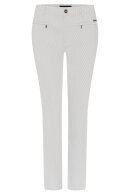 C Ro - Lina Jacquard Vævet Strækbukser - 7/8del - Slim Fit - Sand White