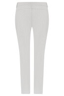 C Ro - Lina Jacquard Vævet Strækbukser - 7/8del - Slim Fit - Sand White