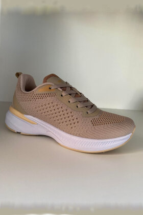 Micha - Sporty Mesh Sneaker - Beige