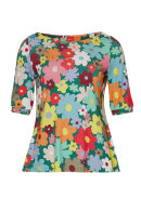 Du Milde - Hey Ho duAlberta - Jersey Bluse Blomstret