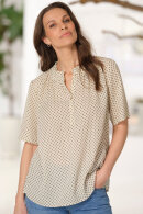 Prepair - Agnes Blouse SS - Kortærmet Print Bluse - Off White