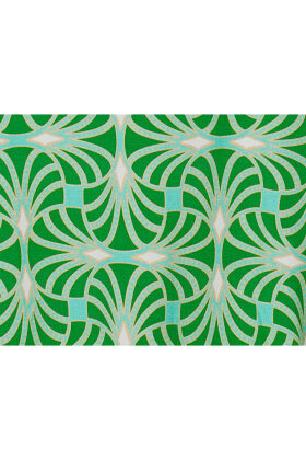 Du Milde - Graphical Green duAlberta - Print Bluse