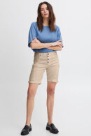 Pulz - PzRosita Shorts - Mid Waist - Stræk - White Pepper