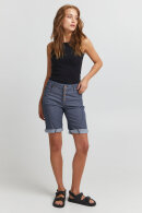 Pulz - PzRosita Shorts - Mid Waist - Stræk - Denim