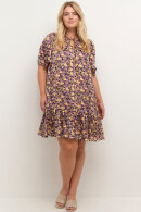 Kaffe Curve - KCrikke Dress - Chiffon Print Kjole - Flower