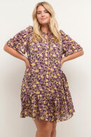 Kaffe Curve - KCrikke Dress - Chiffon Print Kjole - Flower