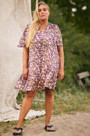 Kaffe Curve - KCrikke Dress - Chiffon Print Kjole - Flower