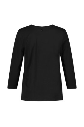 Gerry Weber - T-shirt - Fedt Multiprint - Sort