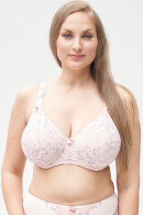 Plaisir - Beate Full Lace bra - 3 Parts - Full Cup - Bøjle Bh - Petal Pink