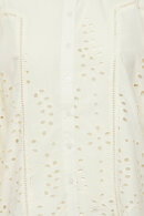 Pulz - PZMacia Blouse - Broderie Anglaise Skjorte - Off White