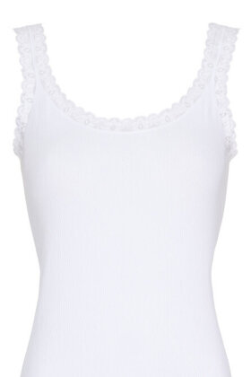 Tim & Simonsen - Frida Rib Top Plus - Hvid Bianco