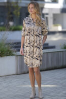Prepair - Carrie Dress - Print Kjole - Polyestersatin - Sand