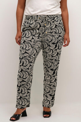 Kaffe Curve - KCmirta Wide Pants - Viskose Bukser - Sort