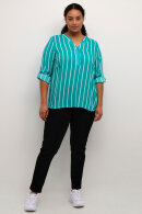 Kaffe Curve - KCSida Blouse - Viskose Stribet - Blue Bird Stripe