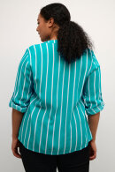 Kaffe Curve - KCSida Blouse - Viskose Stribet - Blue Bird Stripe