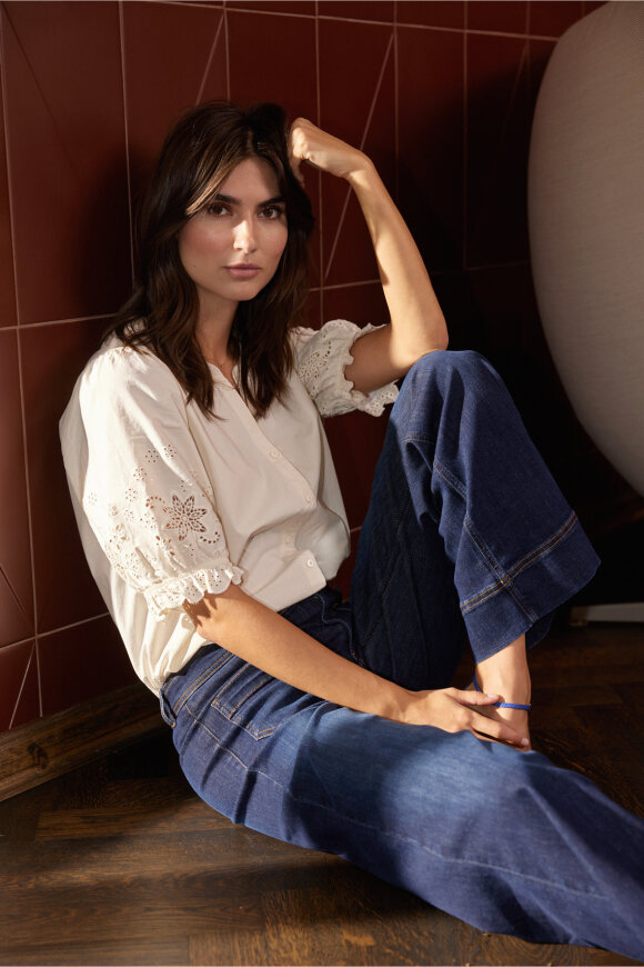 SoyaConcept - SC-Milly 1 Shirt - Romantisk Skjorte - Cream