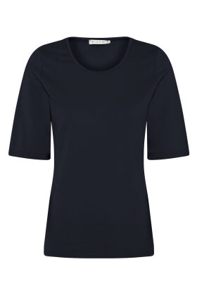 Micha - Basis T-shirt Stræk - Medium Pasform - Navy