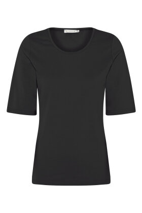 Micha - Basis T-shirt Stræk - Medium Pasform - Black