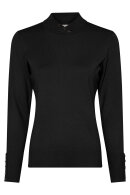 Micha - Basic Viscose Knit - Turtleneck Strik - Sort