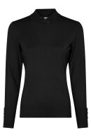 Micha - Basic Viscose Knit - Turtleneck Strik - Sort