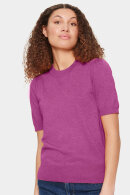 Saint Tropez - MilaSZ SS Pullover - Kortærmet Strikbluse - Radiant Orchid