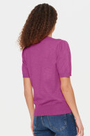 Saint Tropez - MilaSZ SS Pullover - Kortærmet Strikbluse - Radiant Orchid