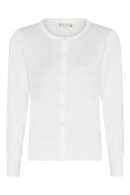 Micha - Basic Finstrik Viskose Cardigan - Off White